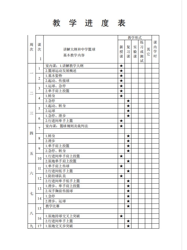 篮球球感训练教学计划